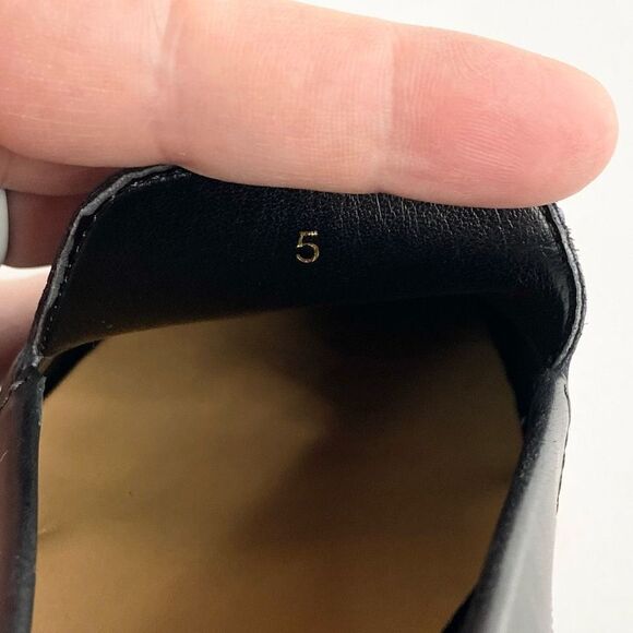 Everlane The Modern Loafer Leather Black Flat Slip On Solid Women’s Size 5 - Picture 8 of 9